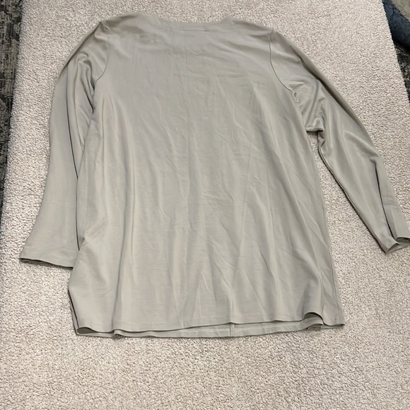 J.Jill Wearever Collection Cream/Tan Cardigan Size MP - Picture 3 of 7